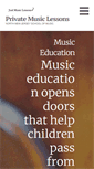 Mobile Screenshot of justmusiclessons.com